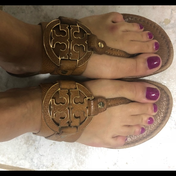 Tory Burch brown leather sandals size 8 - Picture 6 of 6
